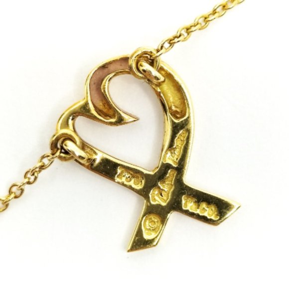 Tiffany & Co. Necklace 18K Gold Loving Heart Picasso - Picture 3 of 7